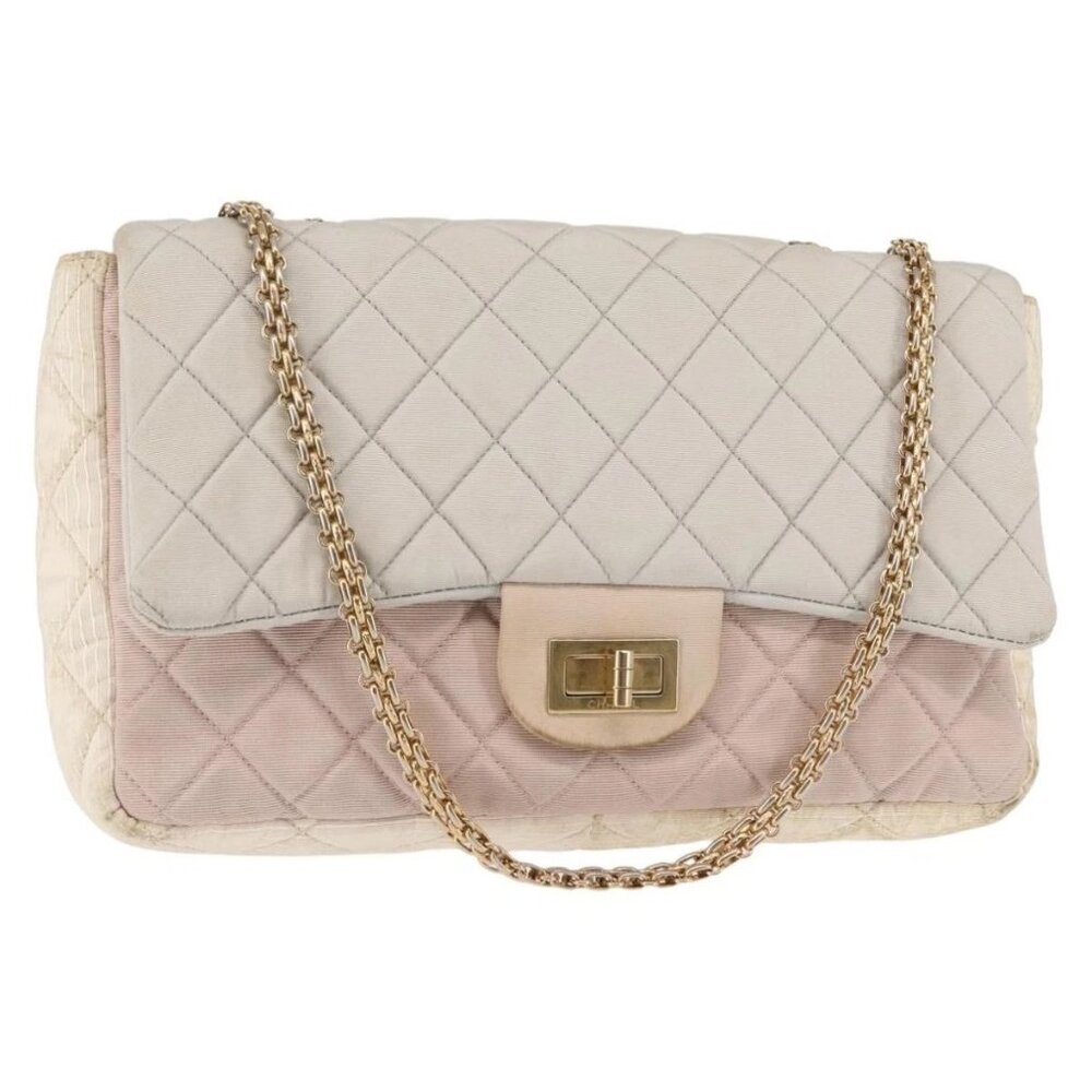 CHANEL Matelasse 30 Chain Flap Shoulder Bag Nylon Multicolor CC Auth bs29639